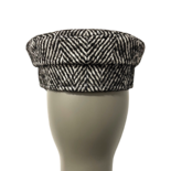 Herringbone-wool Baker Boy Cap