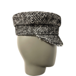 Herringbone-wool Baker Boy Cap