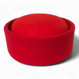 Jackie Cherry Pillbox Hat