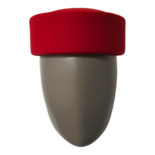 Jackie Cherry Pillbox Hat