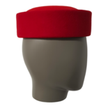 Jackie Cherry Pillbox Hat
