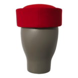 Jackie Cherry Pillbox Hat