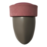 Jackie Grape Pillbox Hat