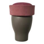 Jackie Grape Pillbox Hat
