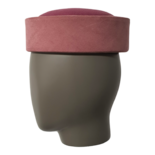 Jackie Grape Pillbox Hat