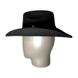 Kankas Schwarzer Cowboy Filzhut