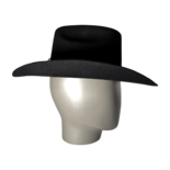 Kankas Schwarzer Cowboy Filzhut