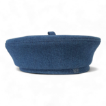 Logo-embroidered Denim Beret