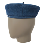 Logo-embroidered Denim Beret