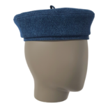 Logo-embroidered Denim Beret