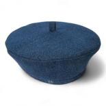 Logo-embroidered Denim Beret