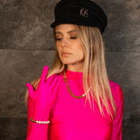 Mit Monogramm verzierte Baker Boy Mütze