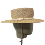Monogram-embellished Boater Hat