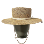 Mit Monogramm verziertes Boater-Hut