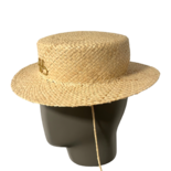 Monogrammverzierter Strohhut