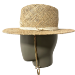 Капелюх-боатер з ланцюжком та монограмою