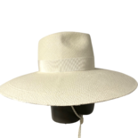 Monogram-embellished Wide Brim Fedora Hat