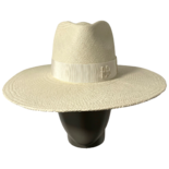 Monogram-embellished Wide Brim Fedora Hat