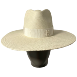 Sombrero Fedora de ala Ancha con Adornos de Monograma