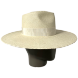 Monogram-embellished Wide Brim Fedora Hat