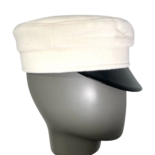 Casquette Baker Boy en laine brodée au monogramme