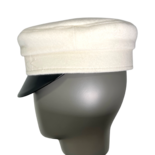 Casquette Baker Boy en laine brodée au monogramme