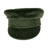 Monogram embroidered Wool Baker Boy Cap