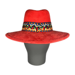 Fedora de Ante Rojo