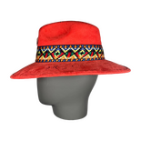Fedora de Ante Rojo