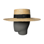 Saint Tropez Wheat Straw Canotier Hat