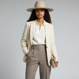 Sally Beige Fedora Felt Hat