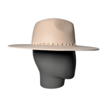 Sally Beige Fedora Felt Hat