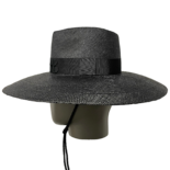 Wide-Brimmed Straw Fedora Hat