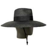 Wide-Brimmed Straw Fedora Hat