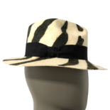 Sombrero Fedora de Cebra