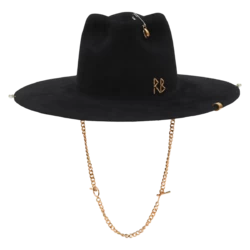 Chain Strap Fedora Hat