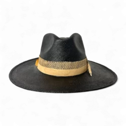 Chapeau Panama Palm Noir Exclusif