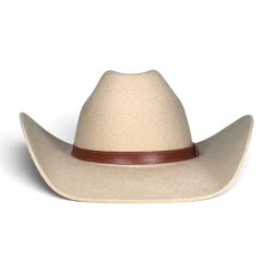 Felt Beige Cowboy Hat