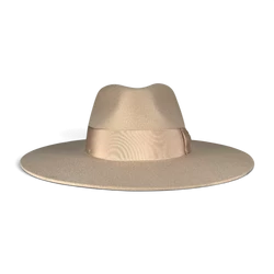 Felt Beige Fedora Hat