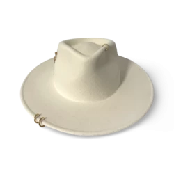 Sombrero Fedora Detalles Dorados