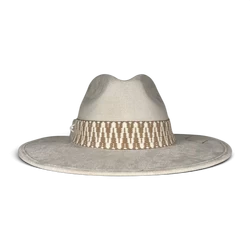 Ivory Suede Fedora