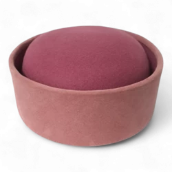 Jackie Grape Pillbox Hat