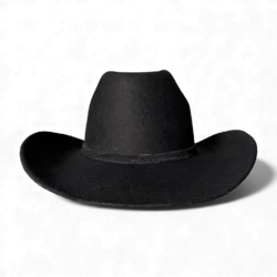 Chapeau de Cowboy en Feutre Noir Kankas