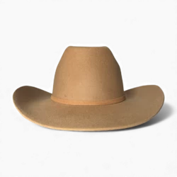 Chapeau de Cowboy en Feutre Taupe Kankas