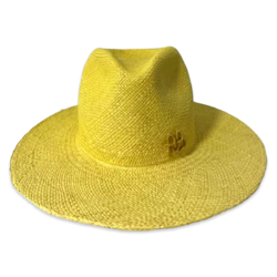 Sombrero Fedora con Adornos de Monograma