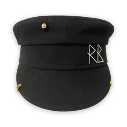 Pierced Cotton Baker Boy Cap