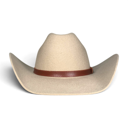 Felt Beige Cowboy Hat