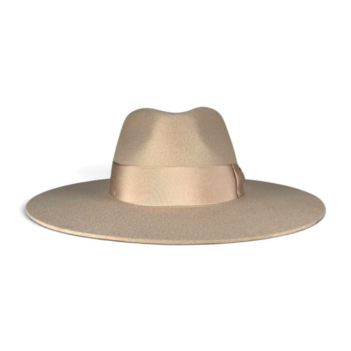 Felt Beige Fedora Hat