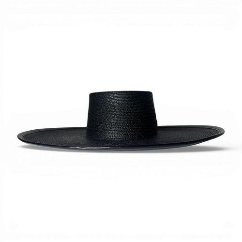 Naiara Fine Raffia Braid Canotier Hat