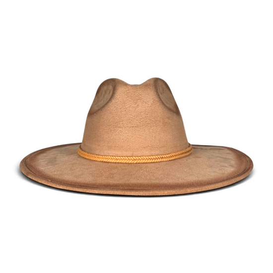 Beige Wildleder Fedora Hut Beige Wildleder Fedora Hut